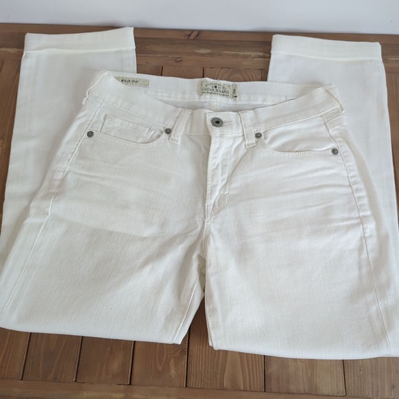 Lucky Brand White Cropped Jeans - Picture 4 of 14